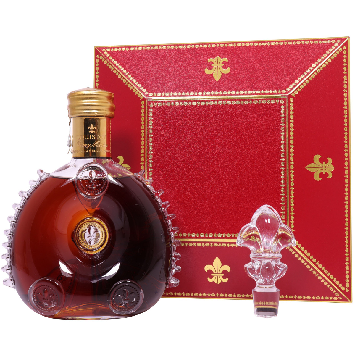 1980s Louis XIII Grande Champagne Cognac with Baccarat Crystal