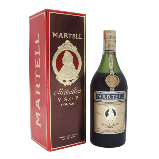 Martell Cognac VSOP Médaillon 1975-80 - Broad Bottle