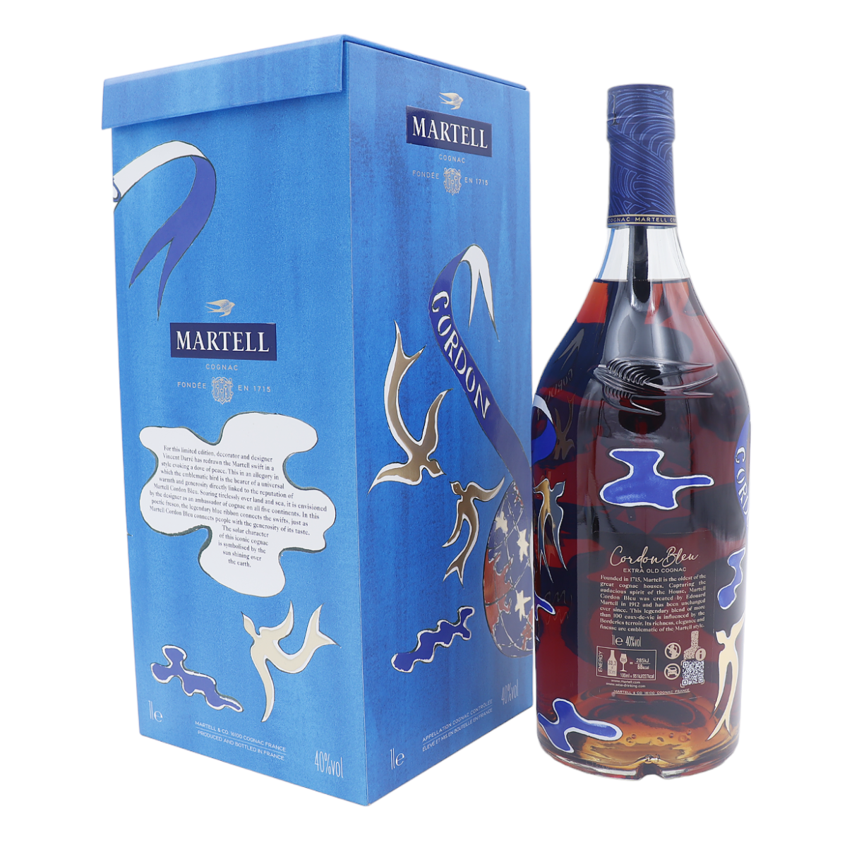 Cognac Martell Cordon Bleu 1 Liter - Limited Edition by Vincent Darre
