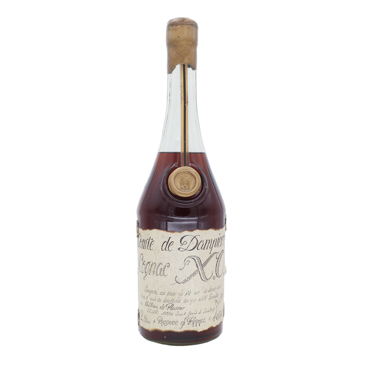 Comte de Dampierre XO Cognac Chateau du Plassac - Rare volume