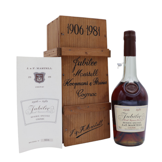 Cognac Martell Jubilé Koopmans & Bruinier