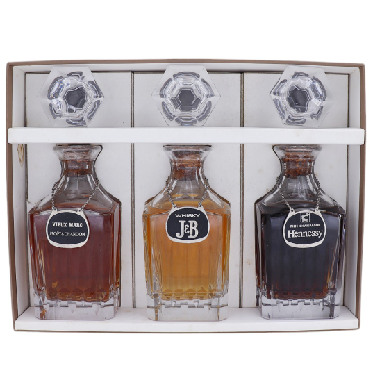 Hennessy Cognac Triptych set, rare collaboration